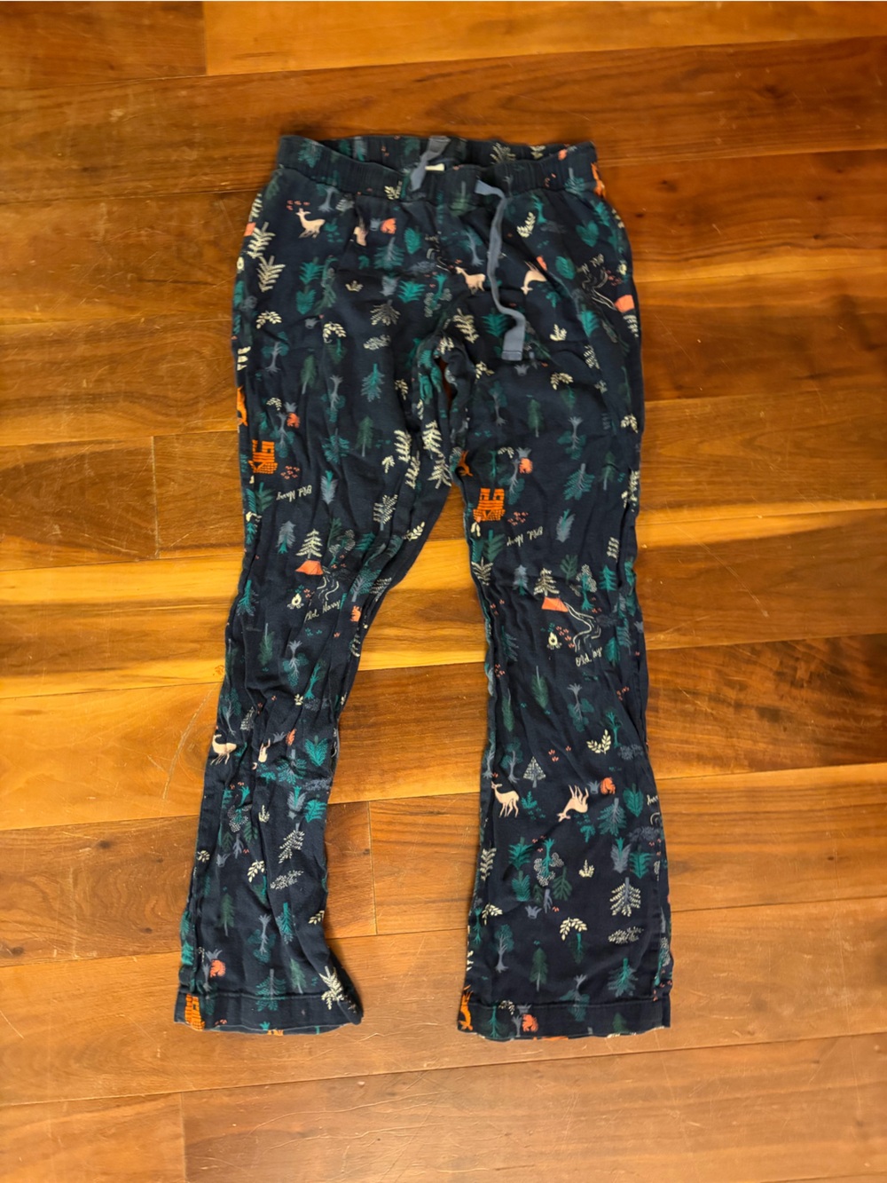 Old Navy Navy Leggings with Forest Animal Print
